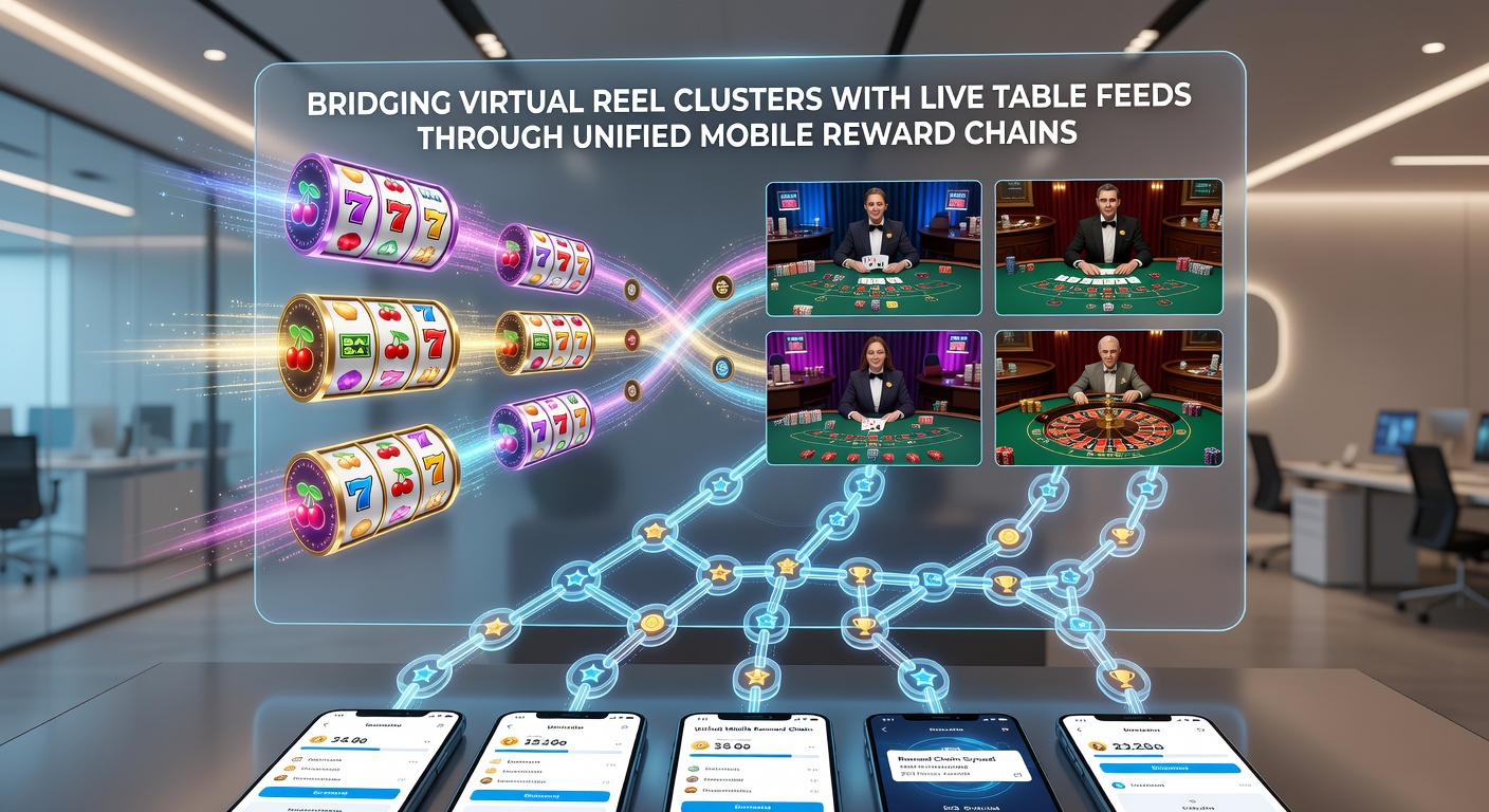 Player using mobile device to switch between slot clusters and live dealer tables with unified rewards displayed