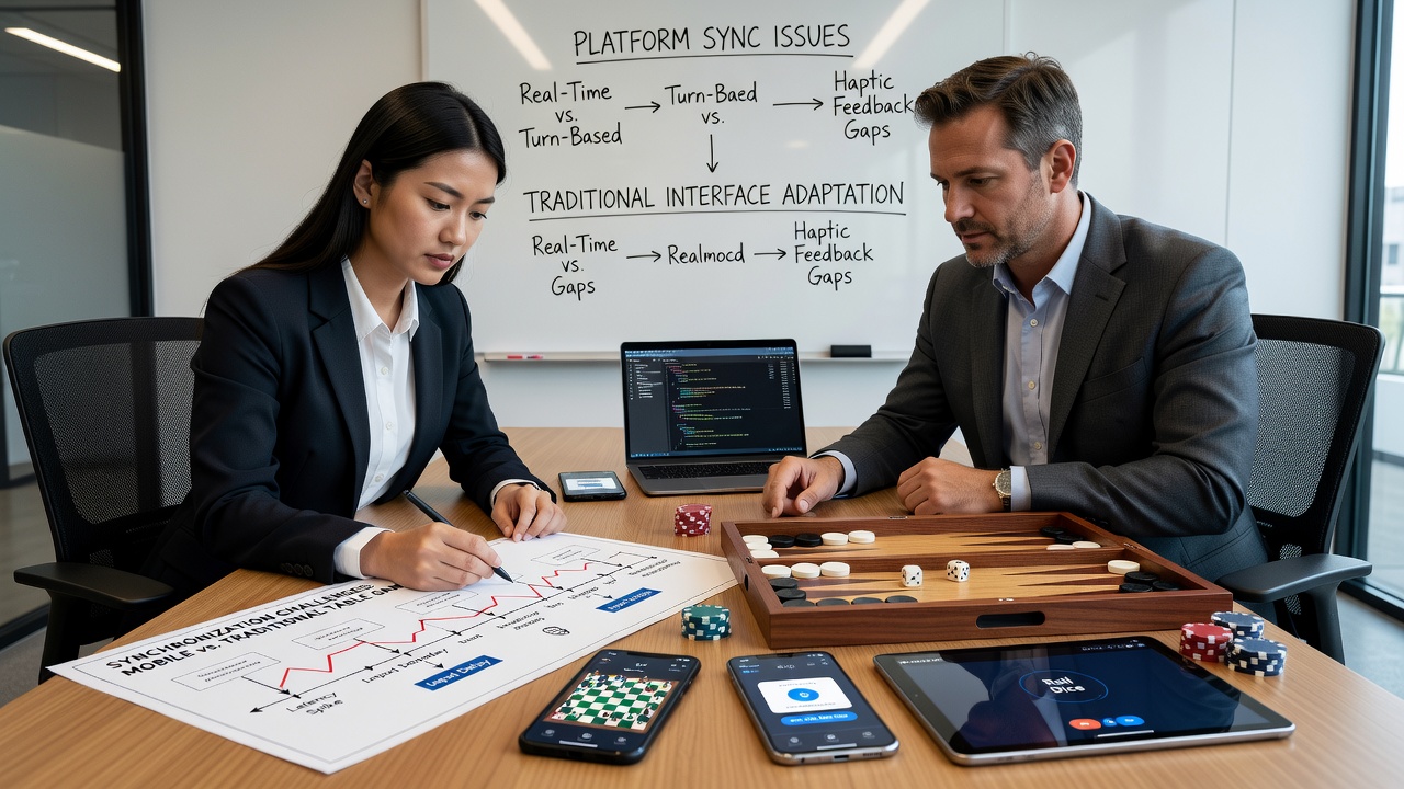 Split view of mobile and traditional casino table interfaces highlighting alignment differences in betting layouts