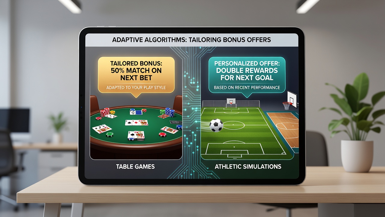Smartphone screen showing tailored sports betting bonuses linked to table game activity
