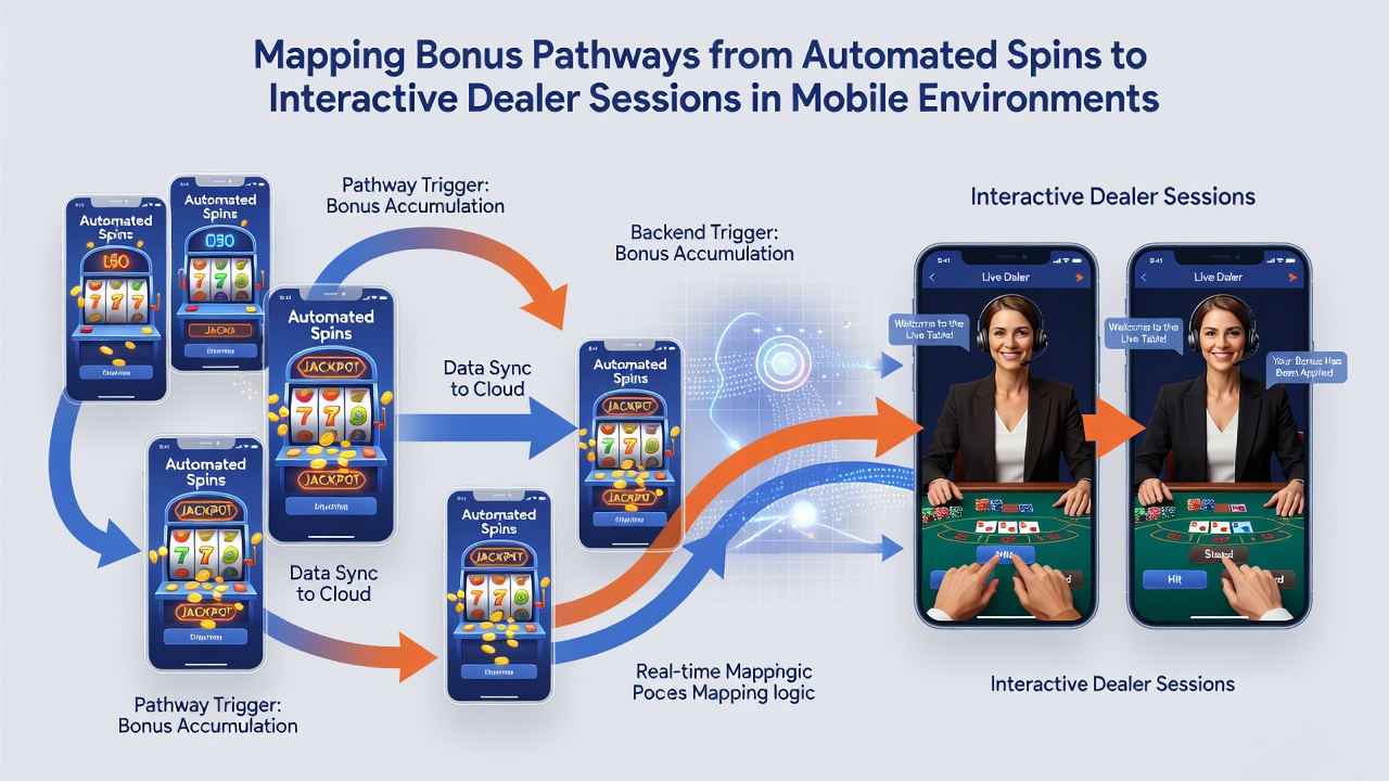 User navigating bonus balance between slot and live dealer sections on a smartphone screen