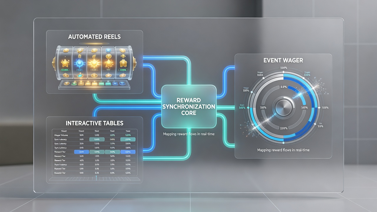 Mobile app screenshot showing unified reward balances across different game types