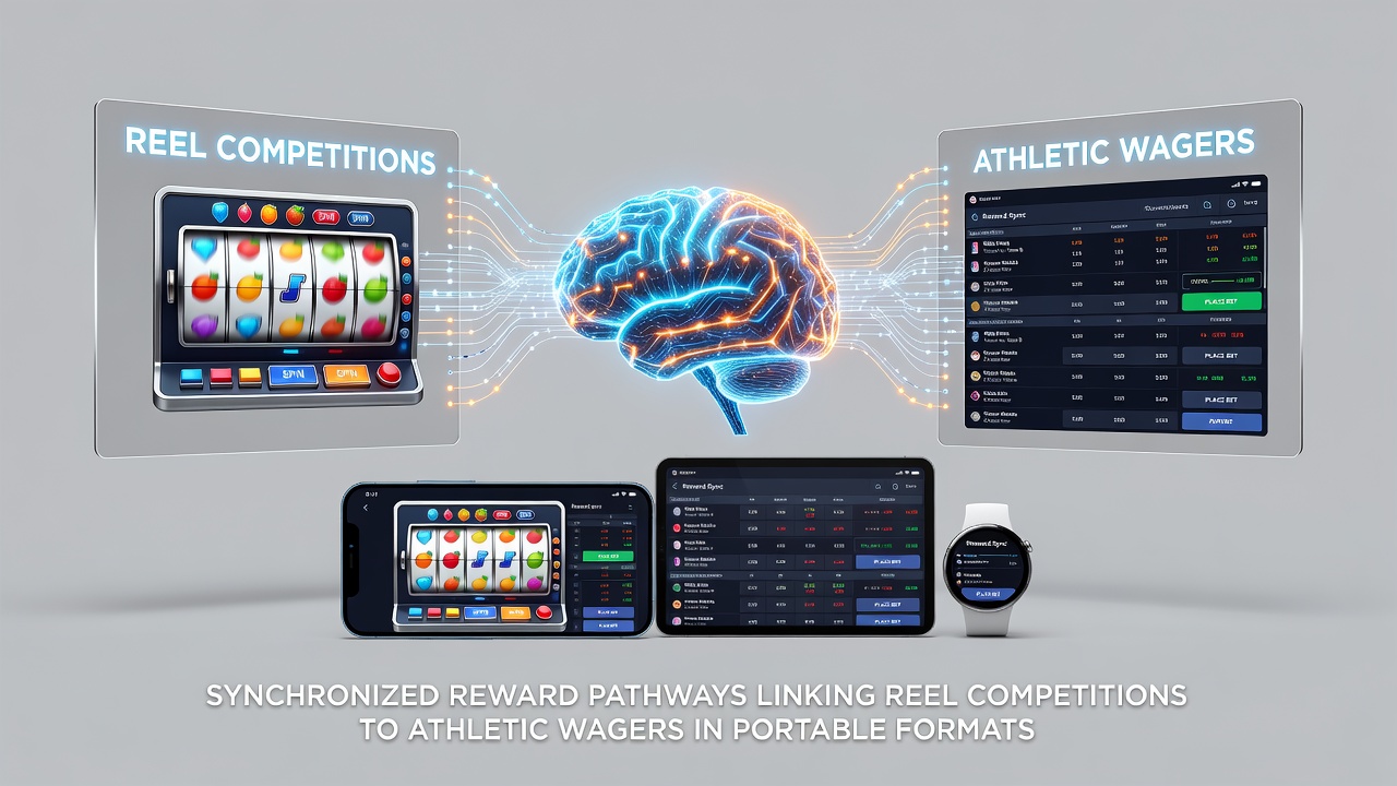 Illustration of reward synchronization between mobile slot competitions and sports betting features