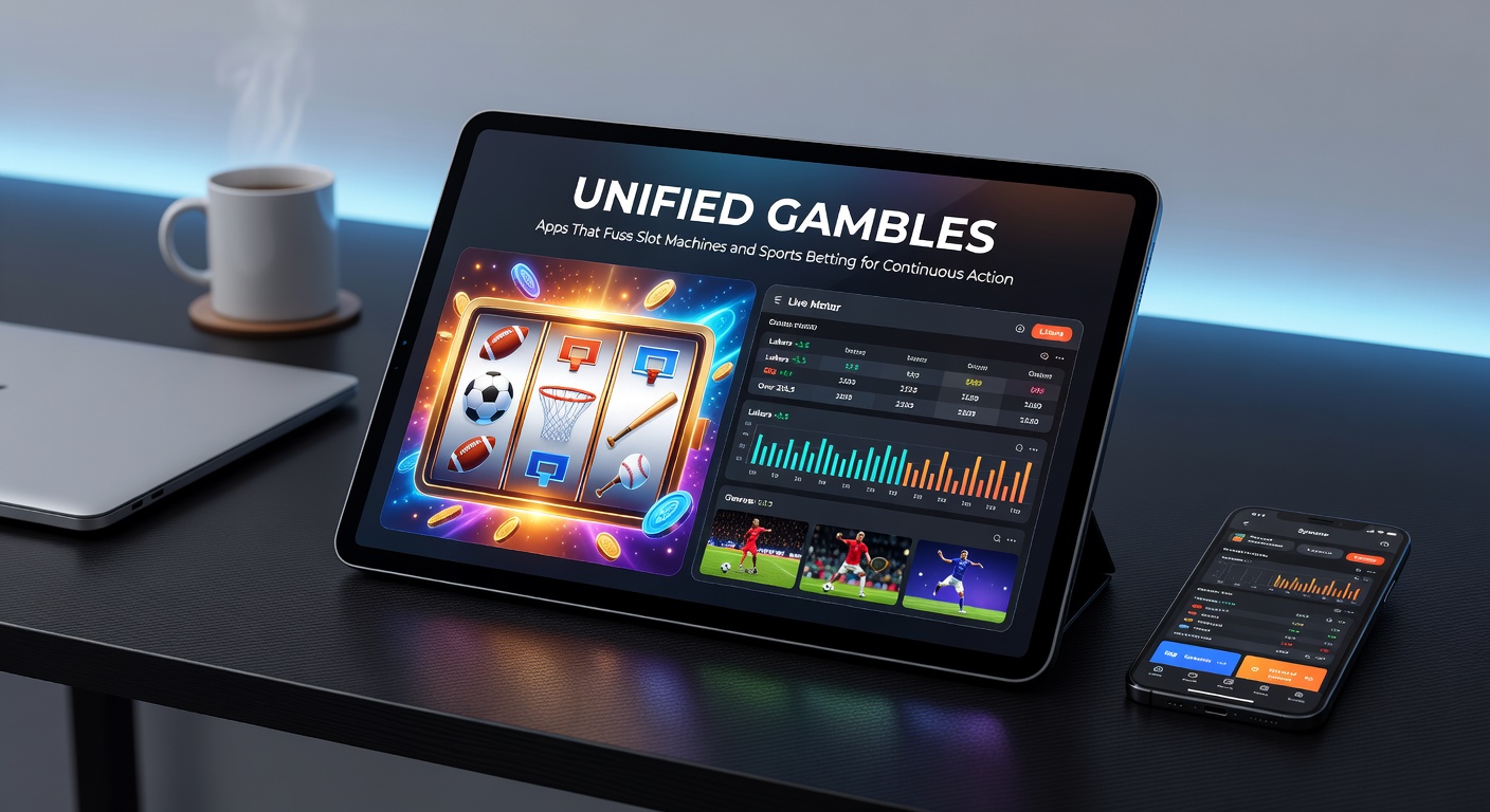 Mobile app dashboard displaying simultaneous slot game and live NBA betting options, highlighting unified wallet balance and shared promotions